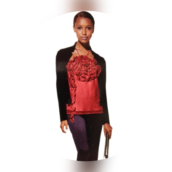 BCBGMaxAzria Silk Floral Chiffon Halter - Picture 16 of 16